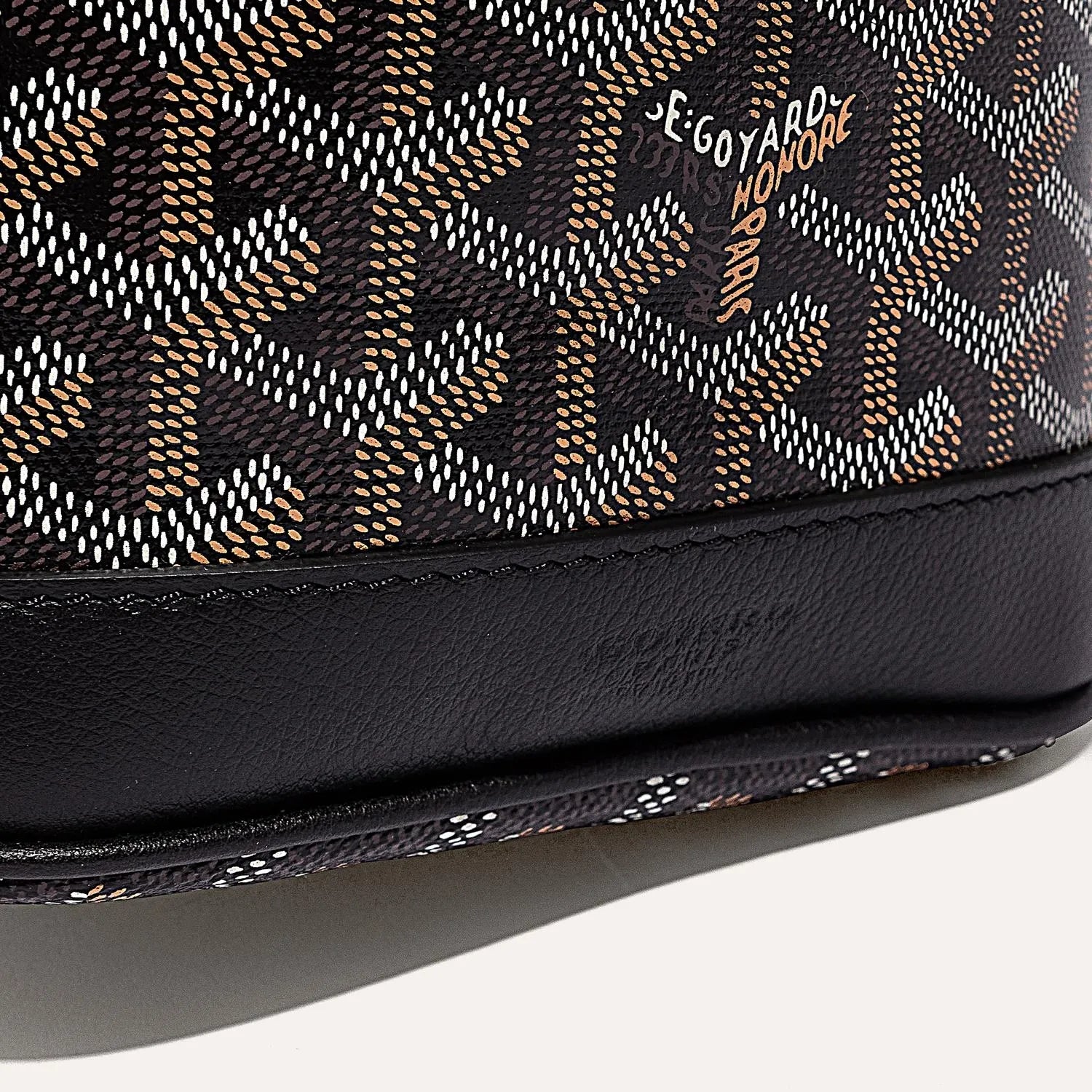 Goyard Petit Flot Bucket Bag Black