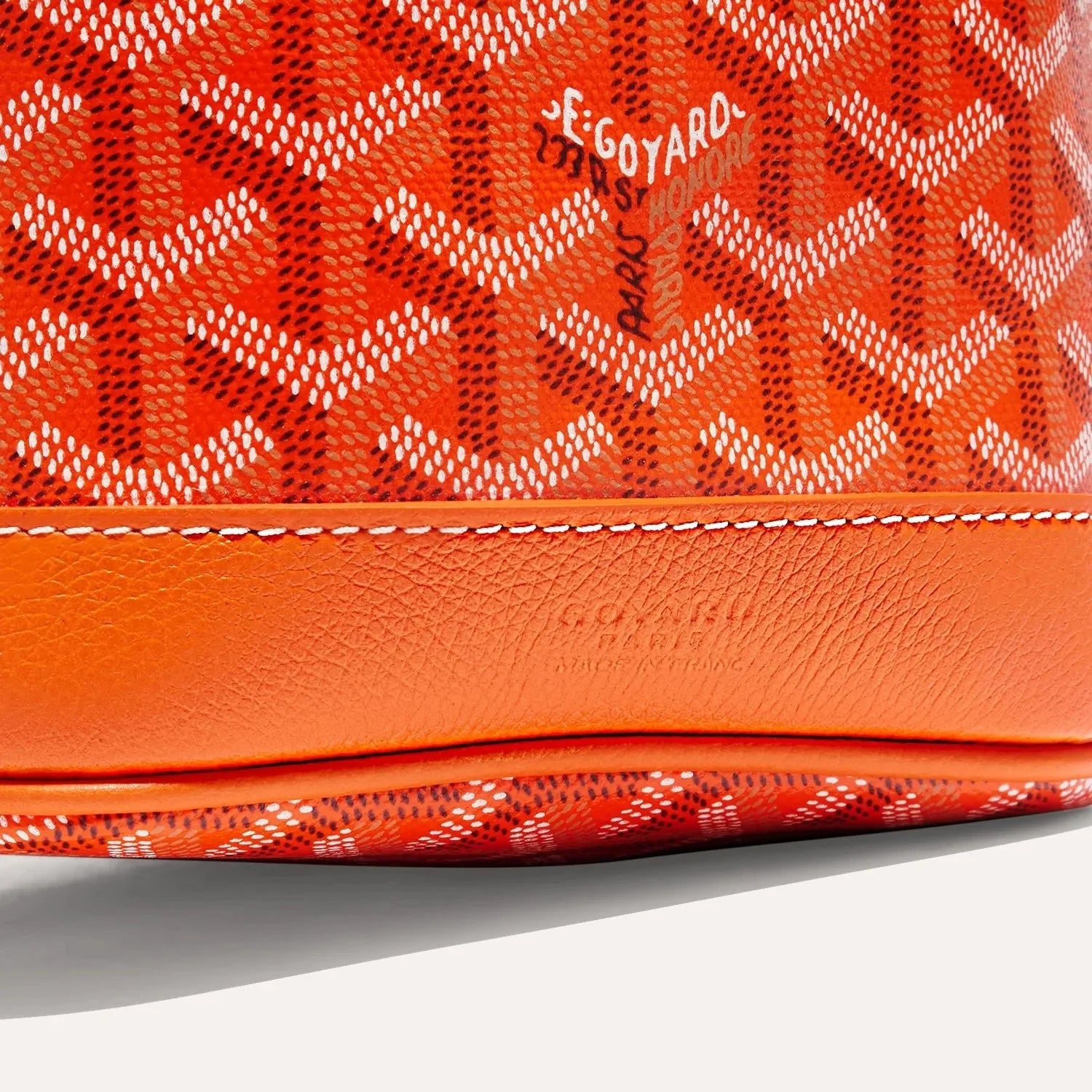 Goyard Petit Flot Bucket Bag Orange