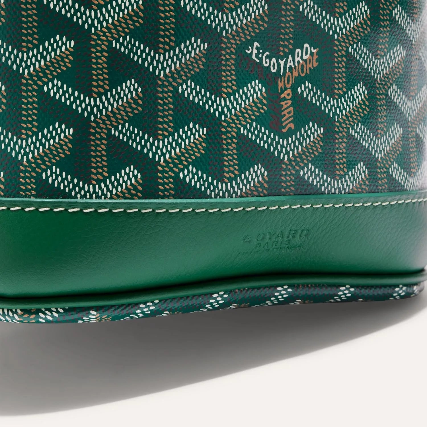 Goyard Petit Flot Bucket Bag Green