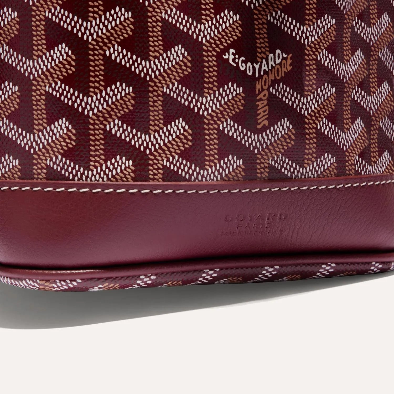 Goyard Petit Flot Bucket Bag Burgundy