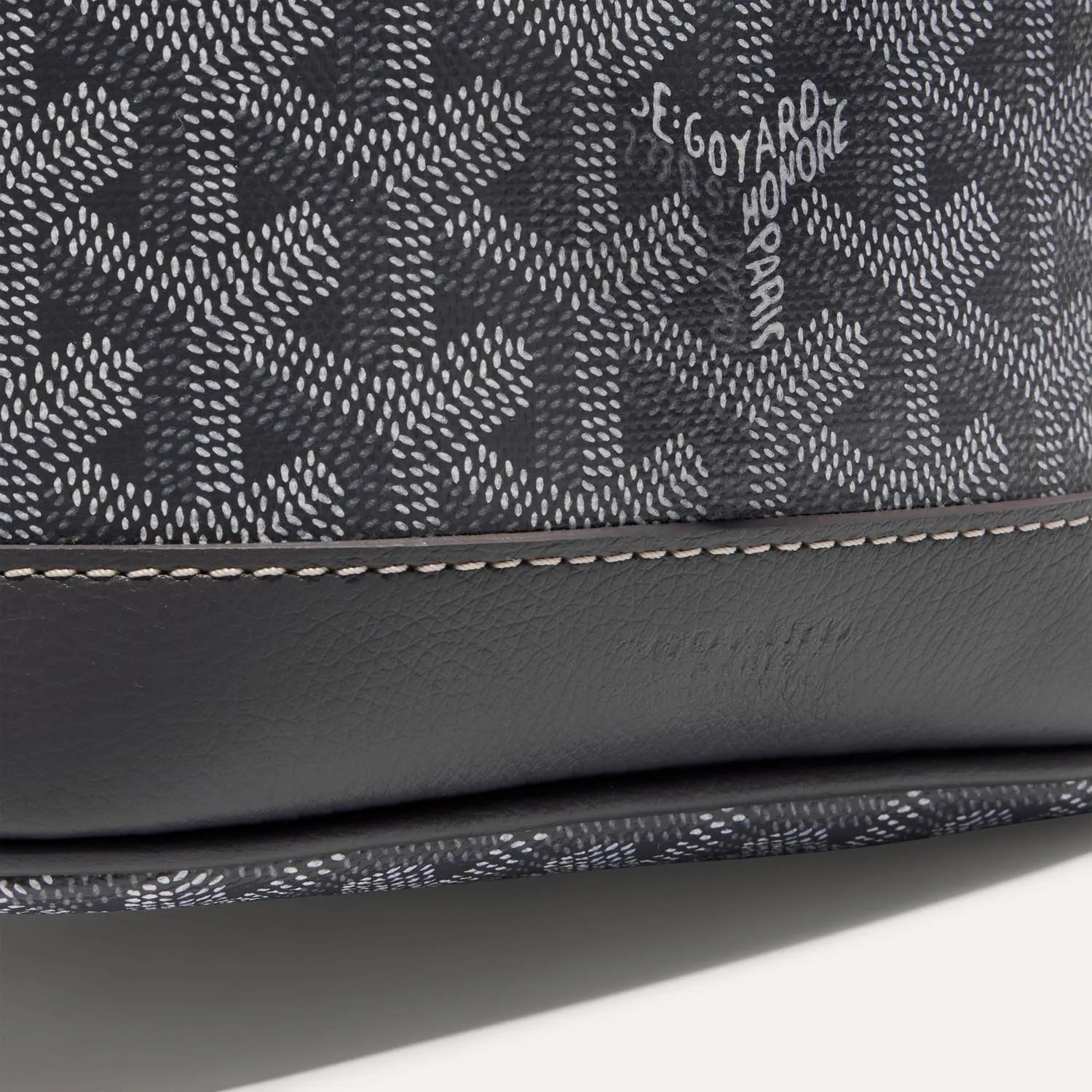 Goyard Petit Flot Bucket Bag Grey