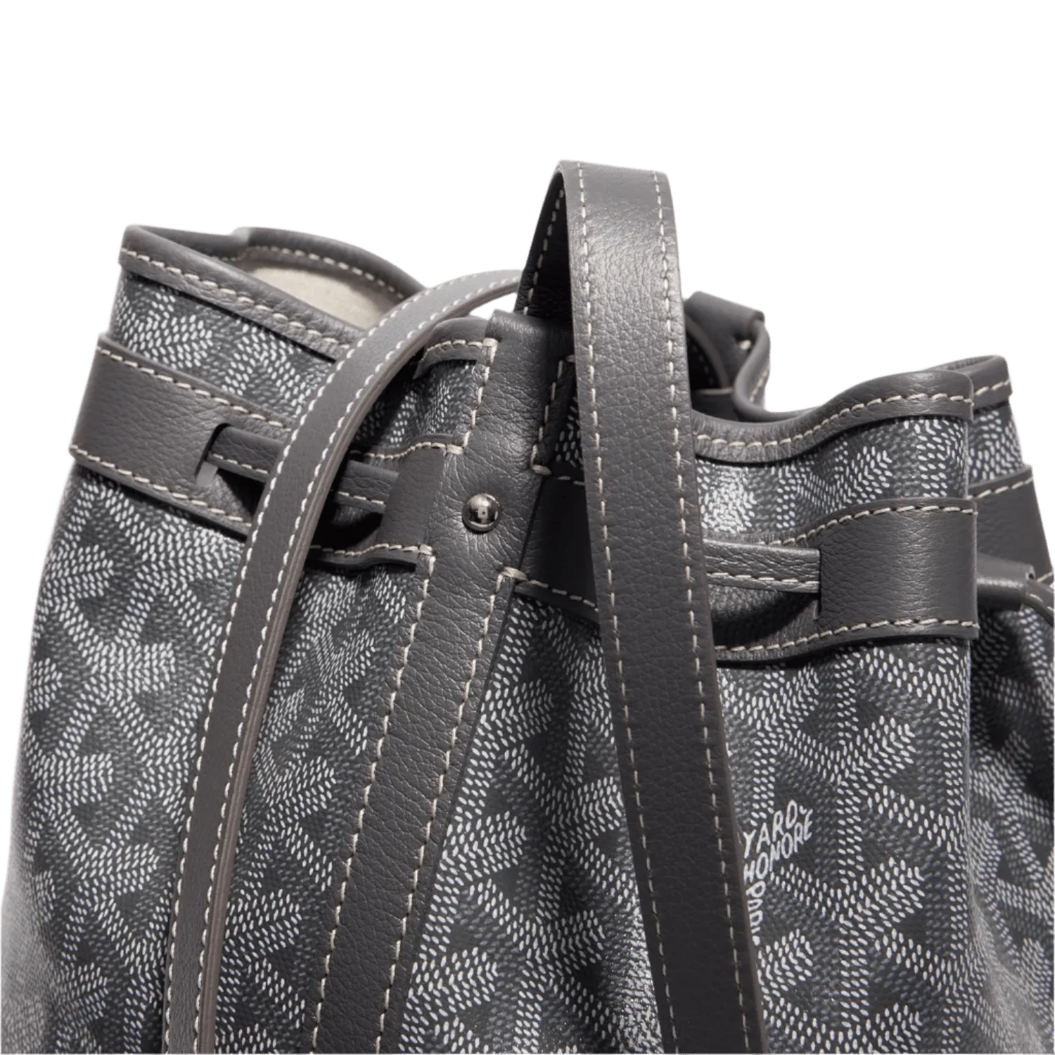 Goyard Petit Flot Bucket Bag Grey