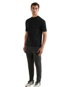 Mercerised Cotton T-Shirt Black