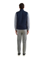 Light Padded Zip Vest in Dark Sapphire Navy