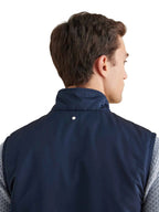 Light Padded Zip Vest in Dark Sapphire Navy