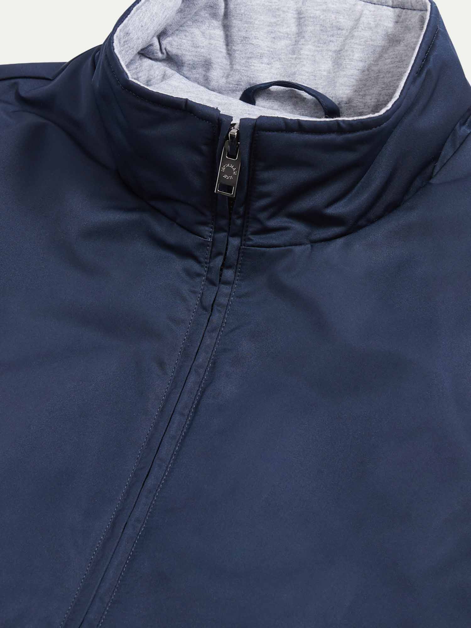 Light Padded Zip Vest in Dark Sapphire Navy