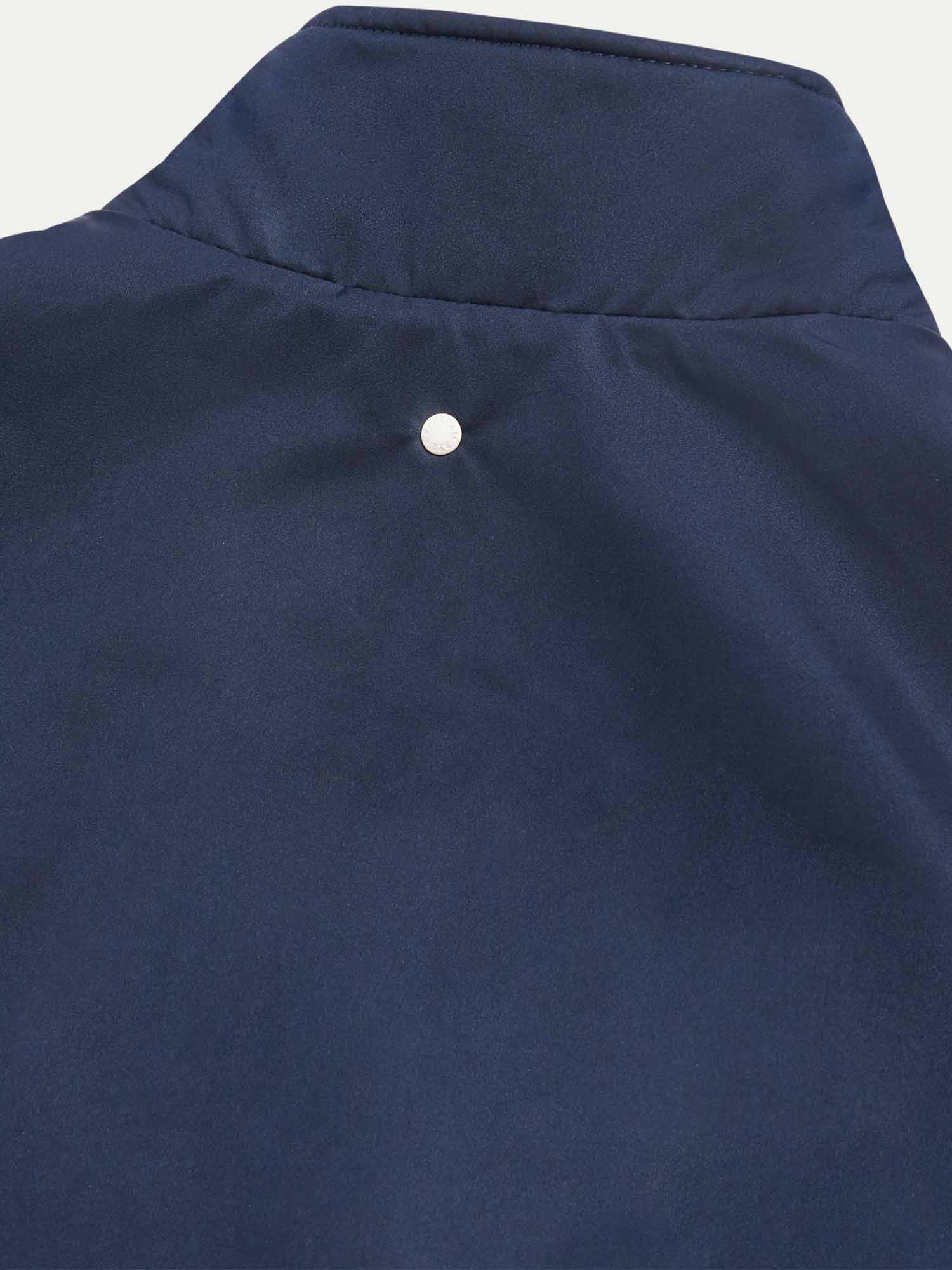 Light Padded Zip Vest in Dark Sapphire Navy