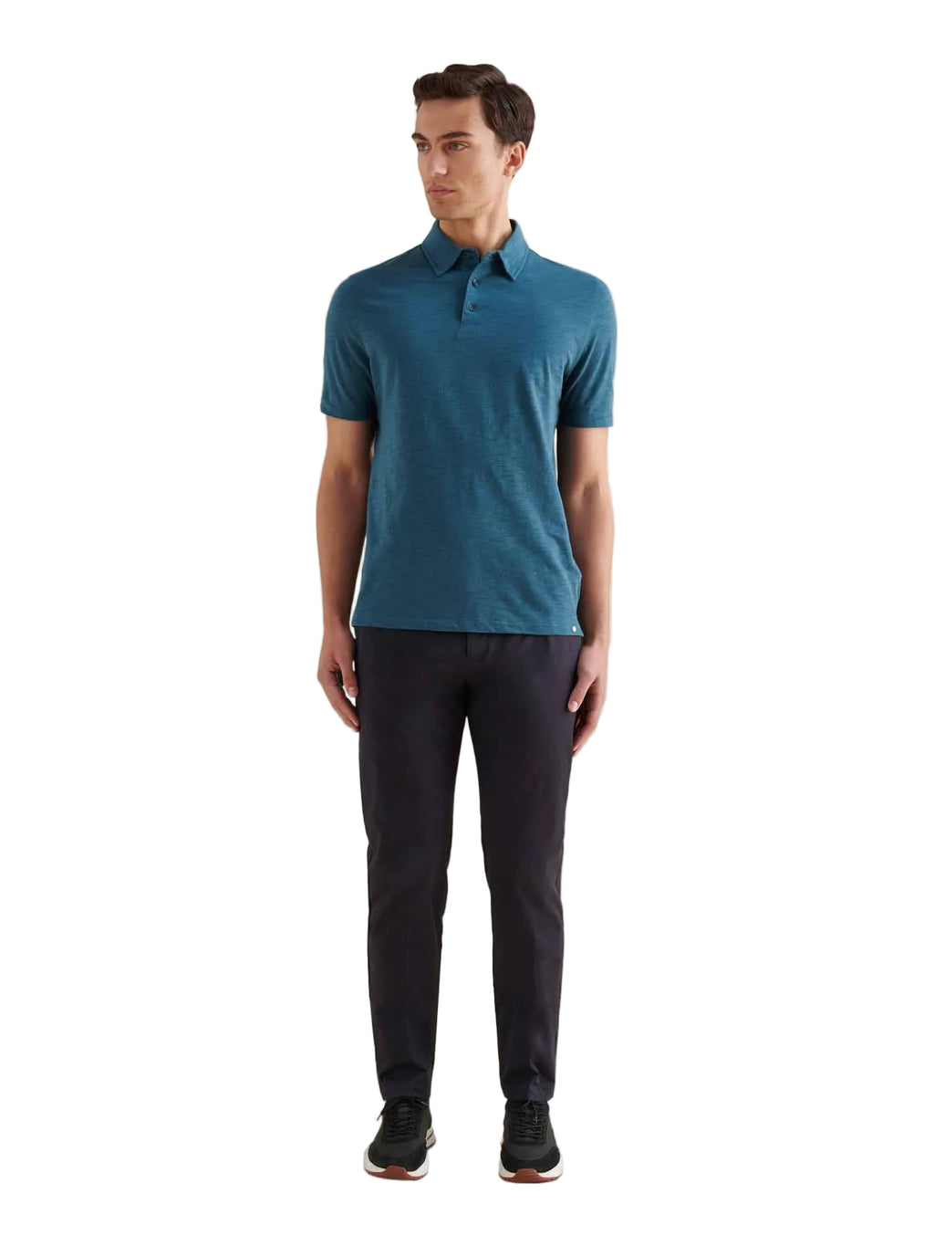 Stretch Cotton Trouser in Dark Sapphire Navy