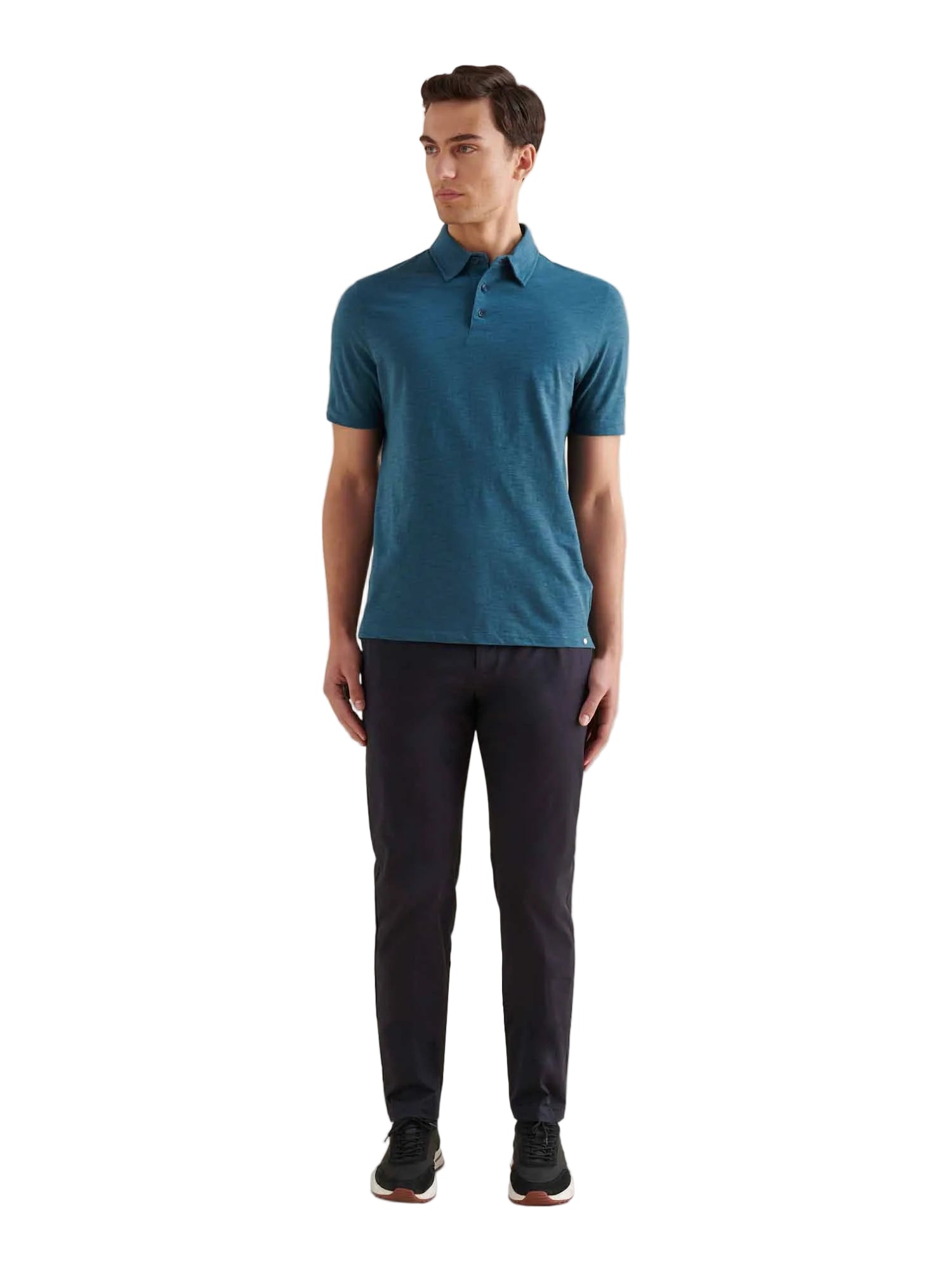 Stretch Cotton Trouser in Dark Sapphire Navy