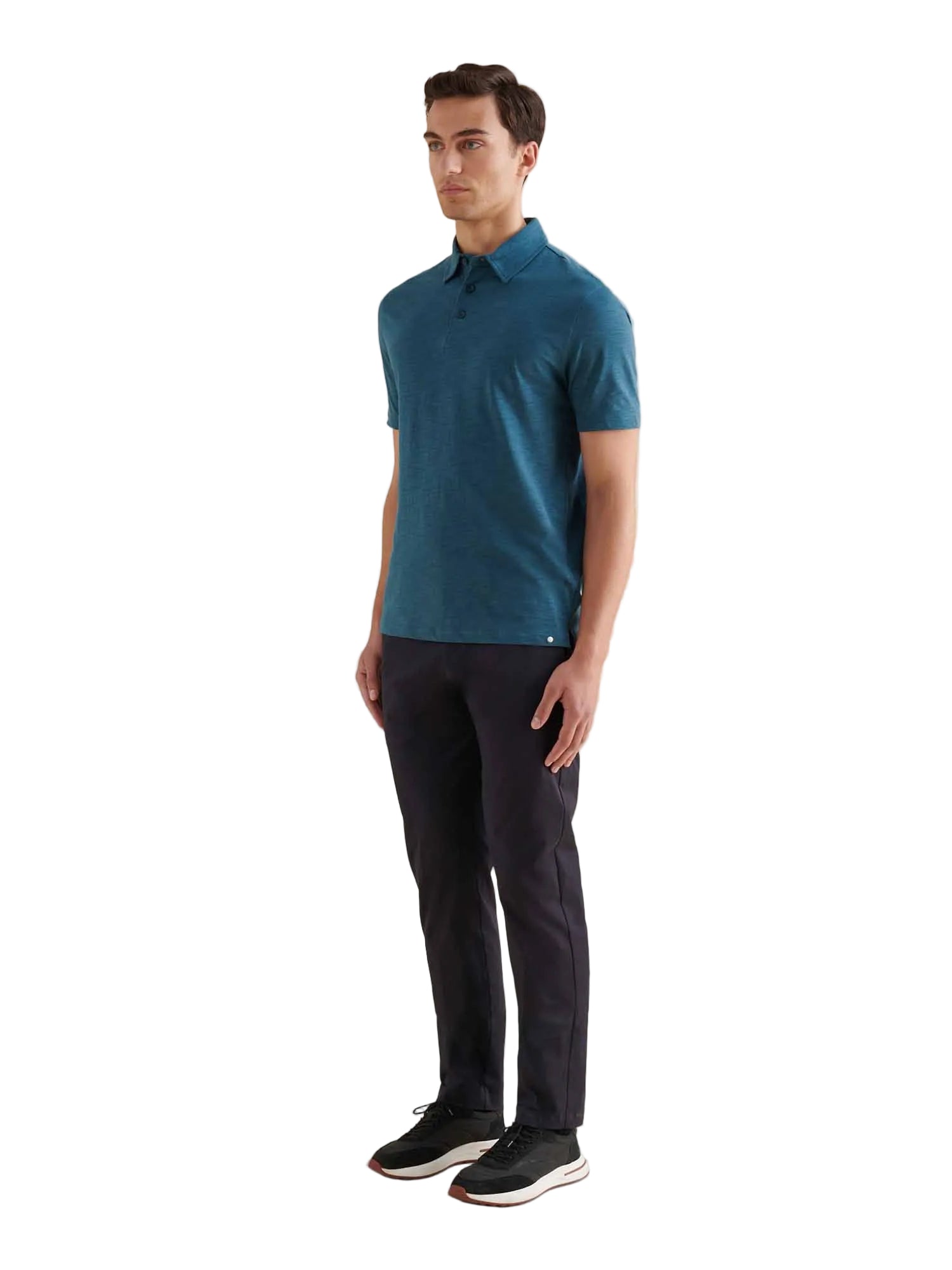 Stretch Cotton Trouser in Dark Sapphire Navy