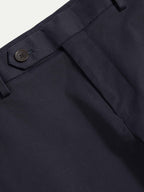 Stretch Cotton Trouser in Dark Sapphire Navy
