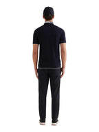 Jersey Knit Polo Shirt in Dark Sapphire Navy