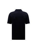 Jersey Knit Polo Shirt in Dark Sapphire Navy