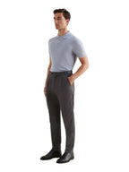 Jersey Knit Polo Shirt in Blue Blizzard