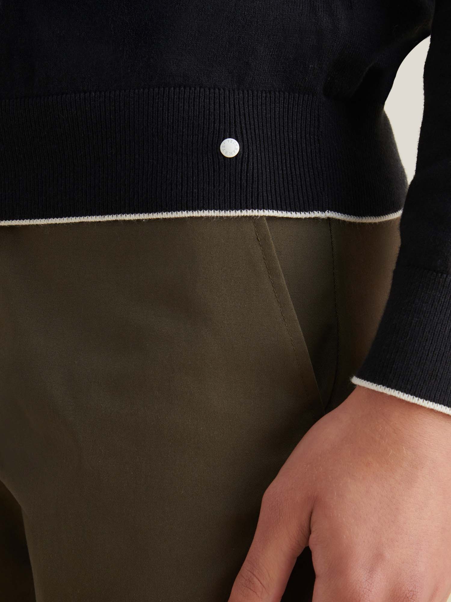 Jersey Knit Crew in Black