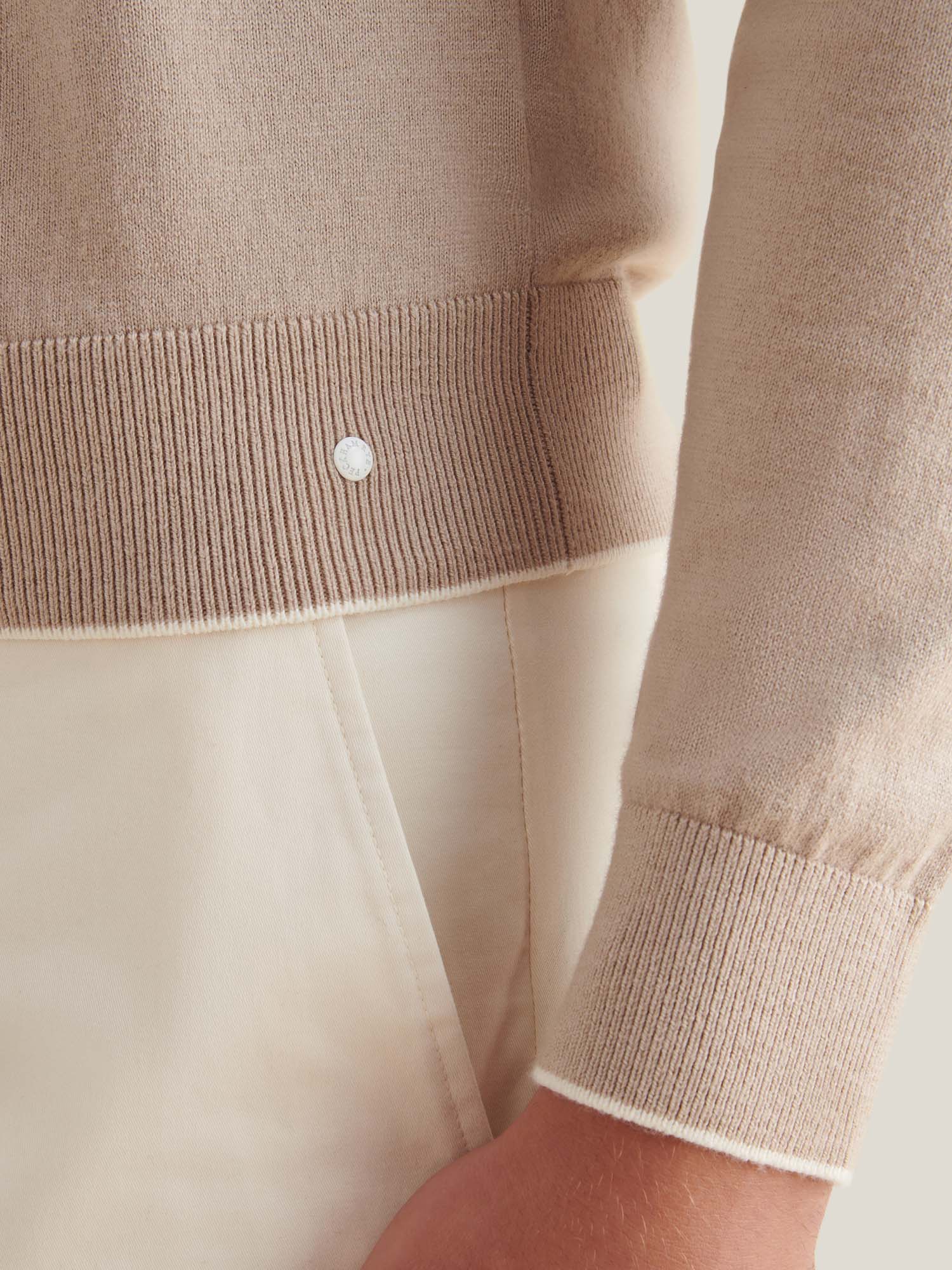 Jersey Knit Crew in Simply Taupe