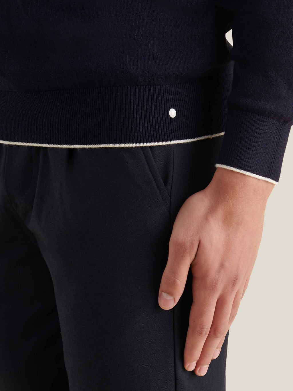 Jersey Knit Crew in Dark Sapphire Navy