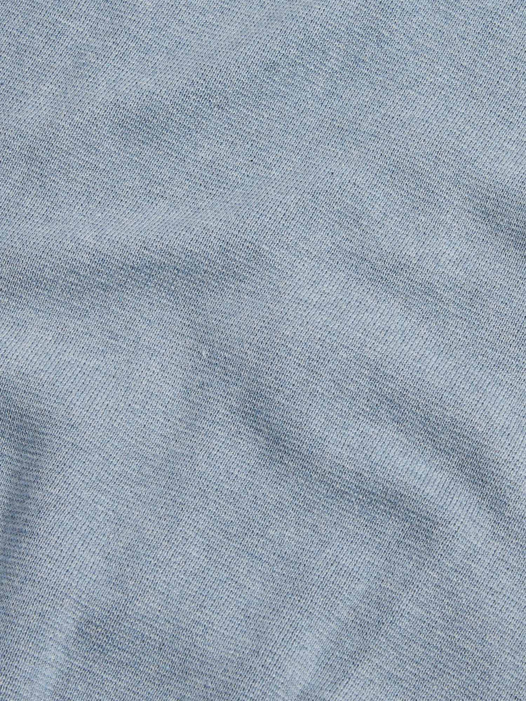 Milano Knit Zip Hoodie in Blue Blizzard