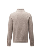 Twisted Yarn Knit Roll Neck in Simply Taupe