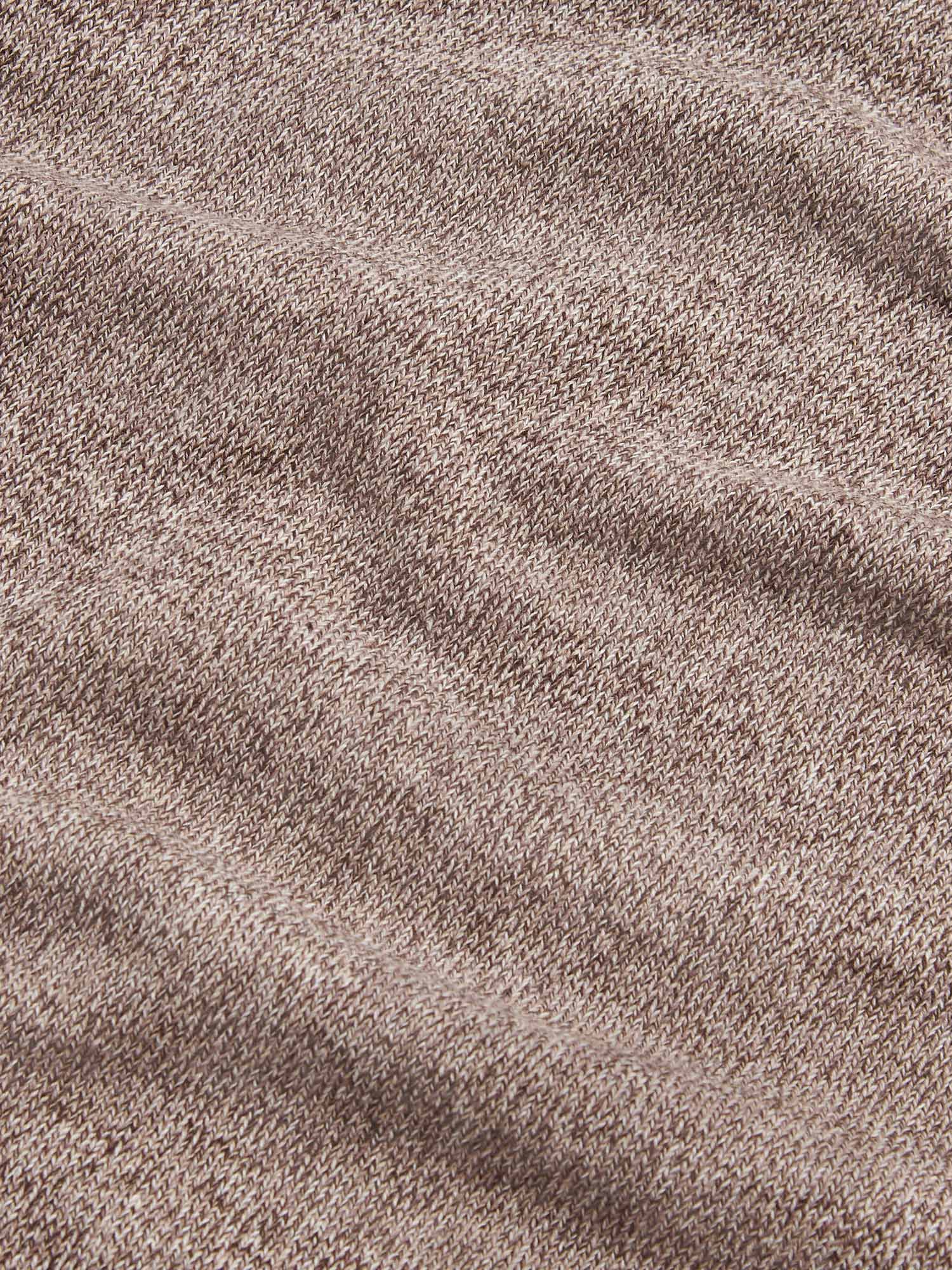 Twisted Yarn Knit Roll Neck in Simply Taupe