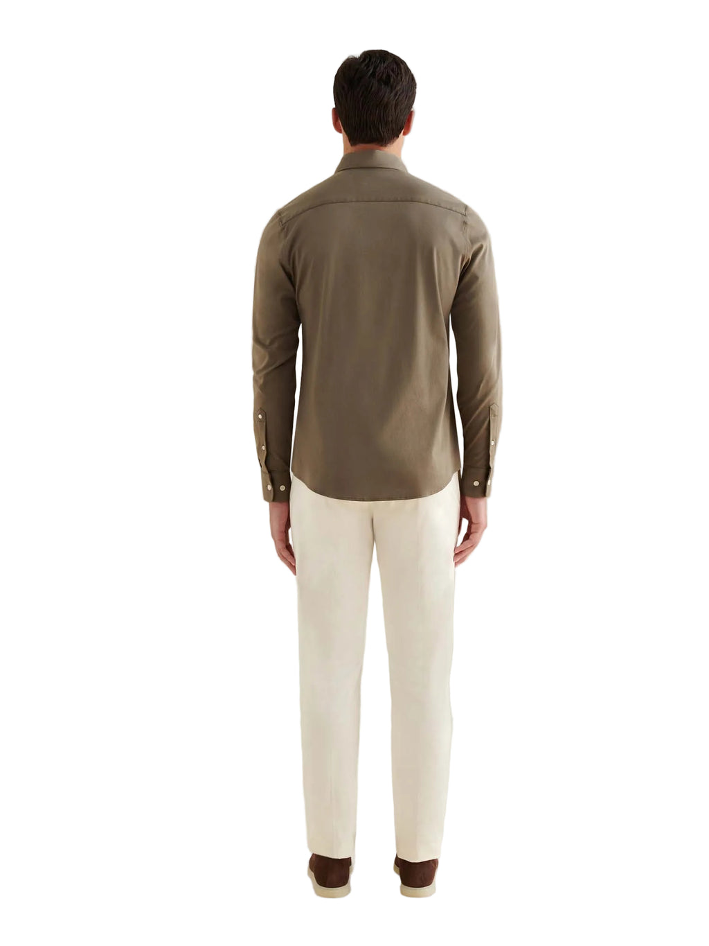 Jersey Hidden-Button Shirt in Sea Turtle