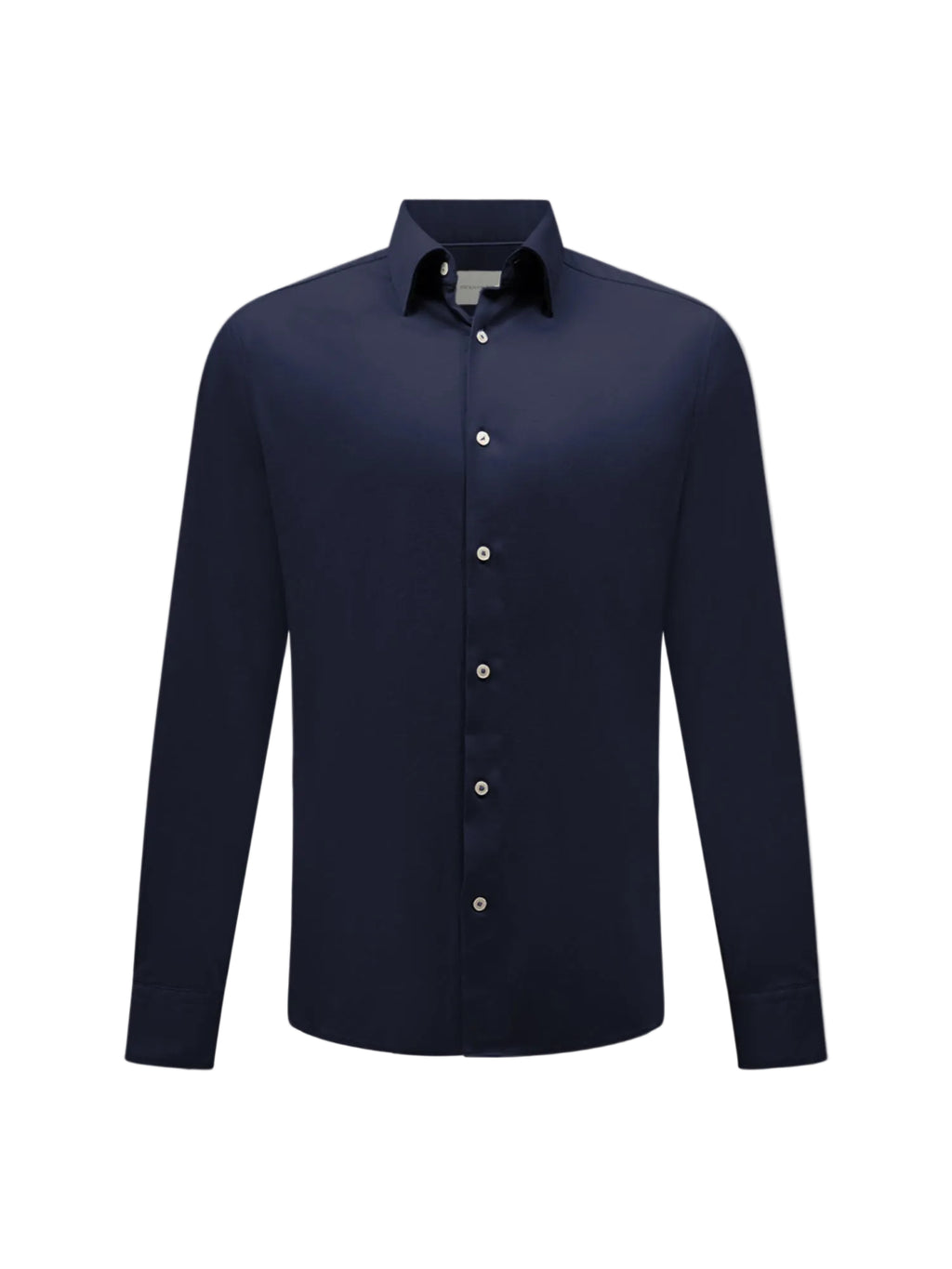 Jersey Hidden-Button Shirt in Dark Sapphire Navy