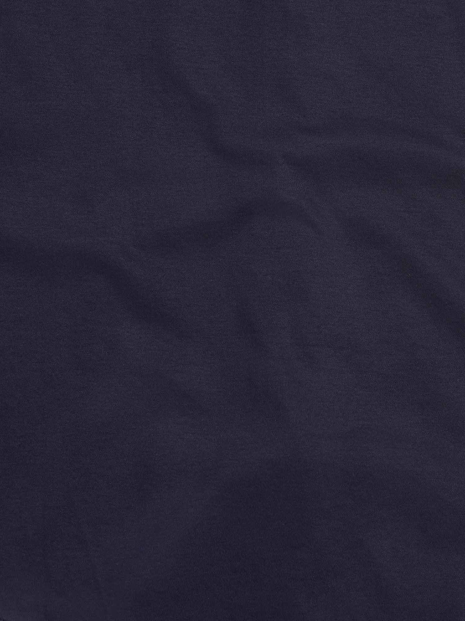 Jersey Hidden-Button Shirt in Dark Sapphire Navy