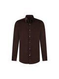 Micro Cord Button-Down Shirt in Java