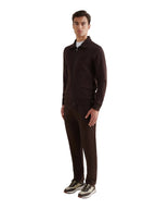 Jersey Interlock Zip Funnel Sweat in Java