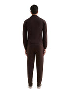 Jersey Interlock Zip Funnel Sweat in Java