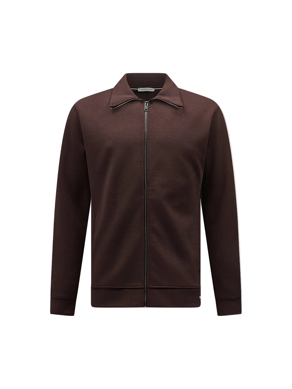 Jersey Interlock Zip Funnel Sweat in Java