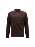 Jersey Interlock Zip Funnel Sweat in Java