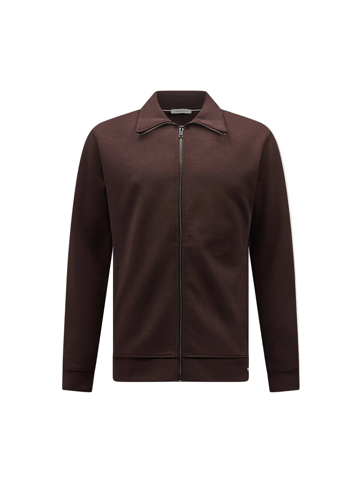 Jersey Interlock Zip Funnel Sweat in Java