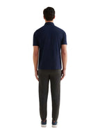 Slub Jersey Polo Shirt in Dark Sapphire Navy
