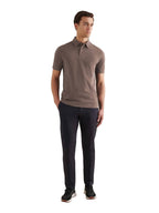 Slub Jersey Polo Shirt in Iron