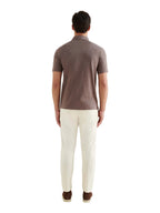 Slub Jersey Polo Shirt in Iron