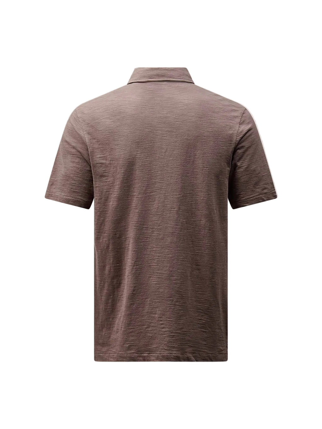 Slub Jersey Polo Shirt in Iron