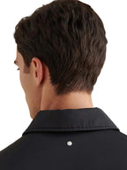 Light Padded Collar Bomber Jacket in Black