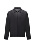 Light Padded Collar Bomber Jacket in Black