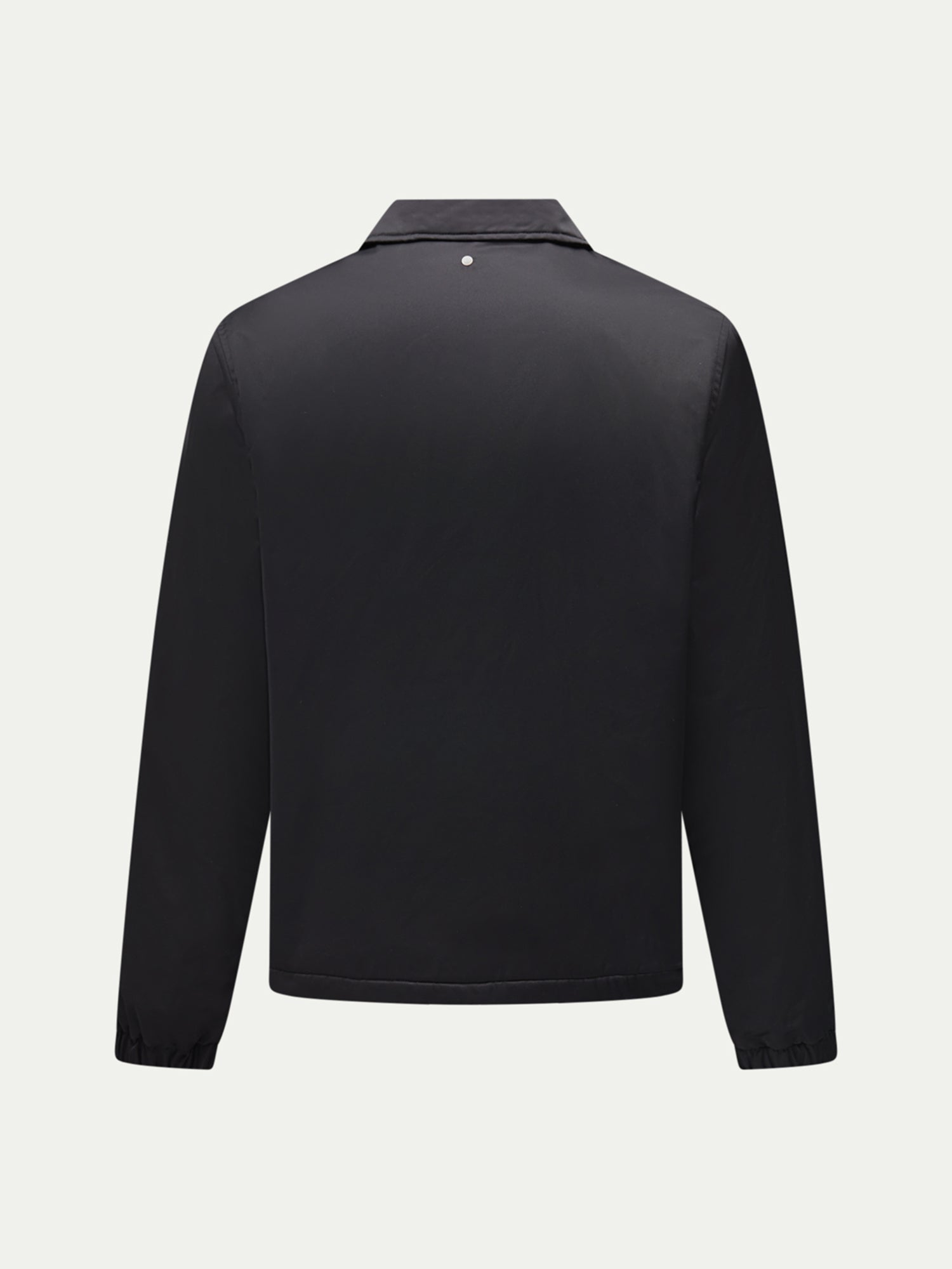 Light Padded Collar Bomber Jacket in Black