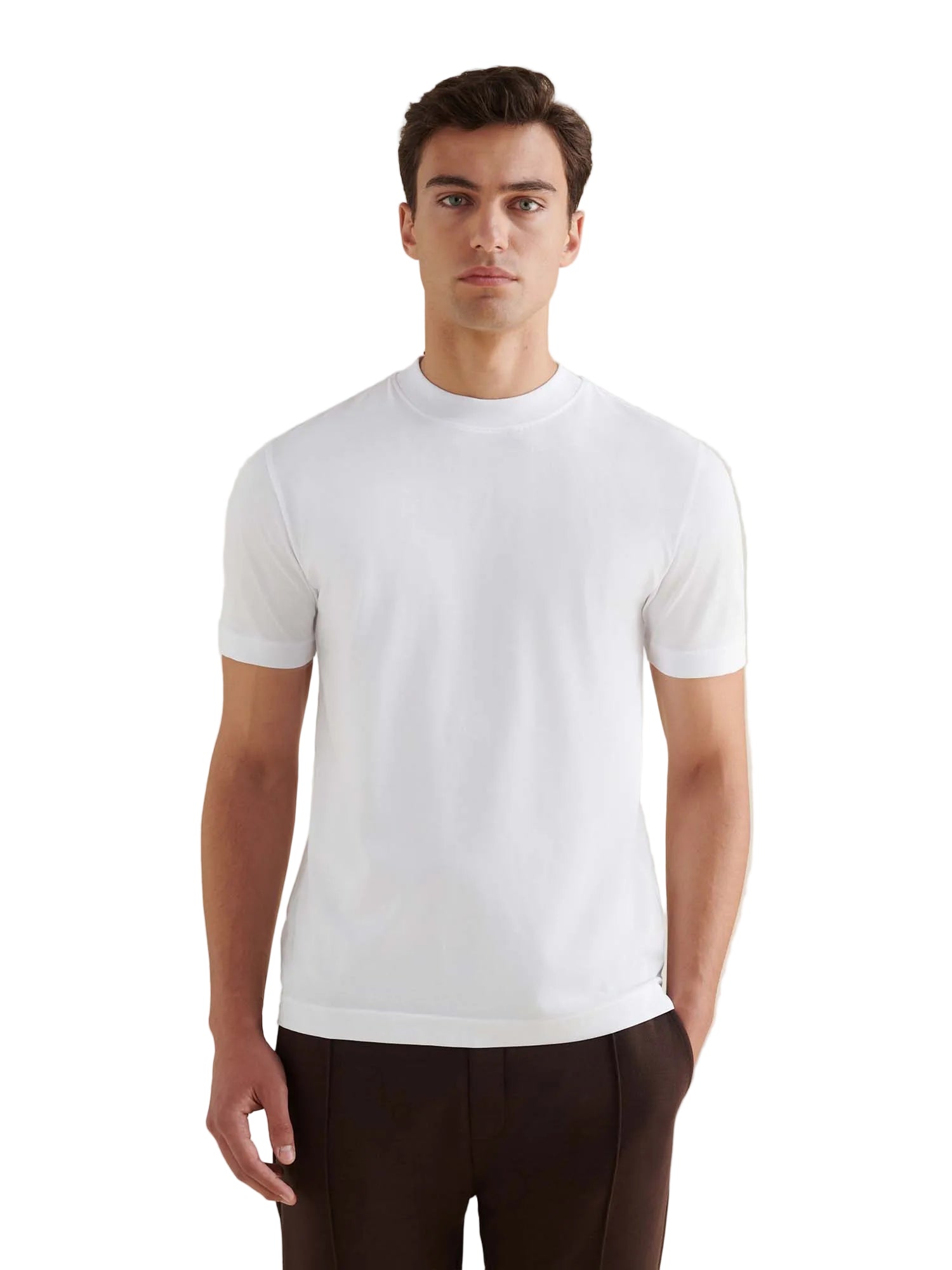 Mercerised Cotton T-Shirt Bright White