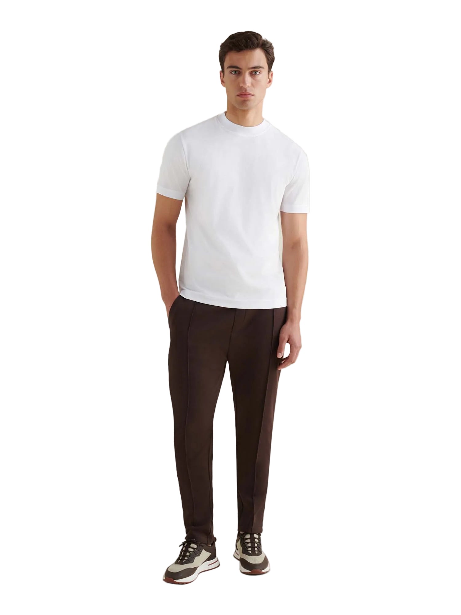 Mercerised Cotton T-Shirt Bright White