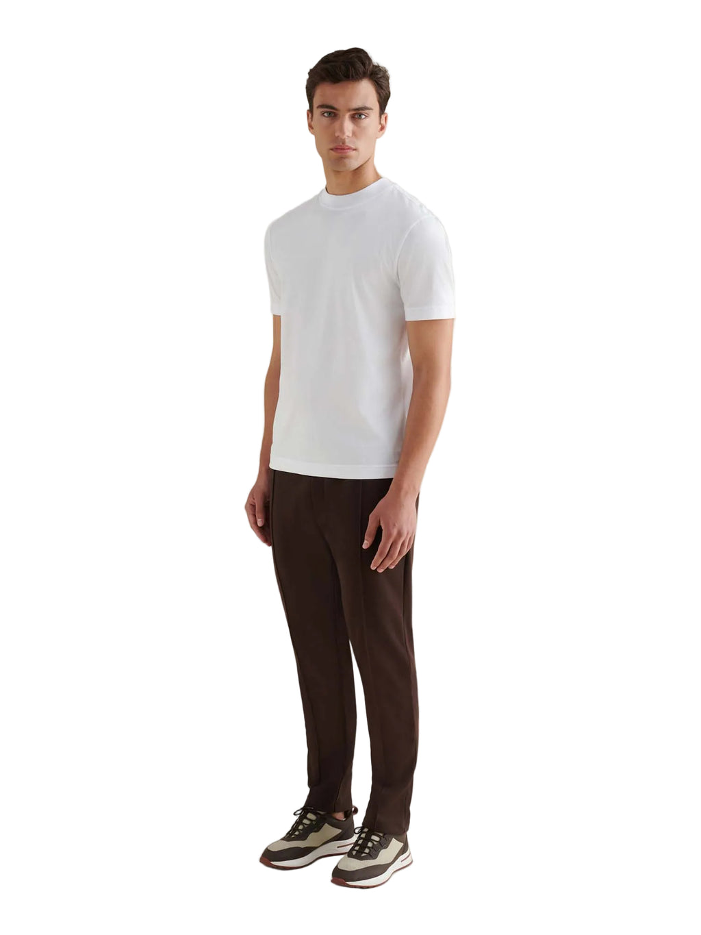 Mercerised Cotton T-Shirt Bright White