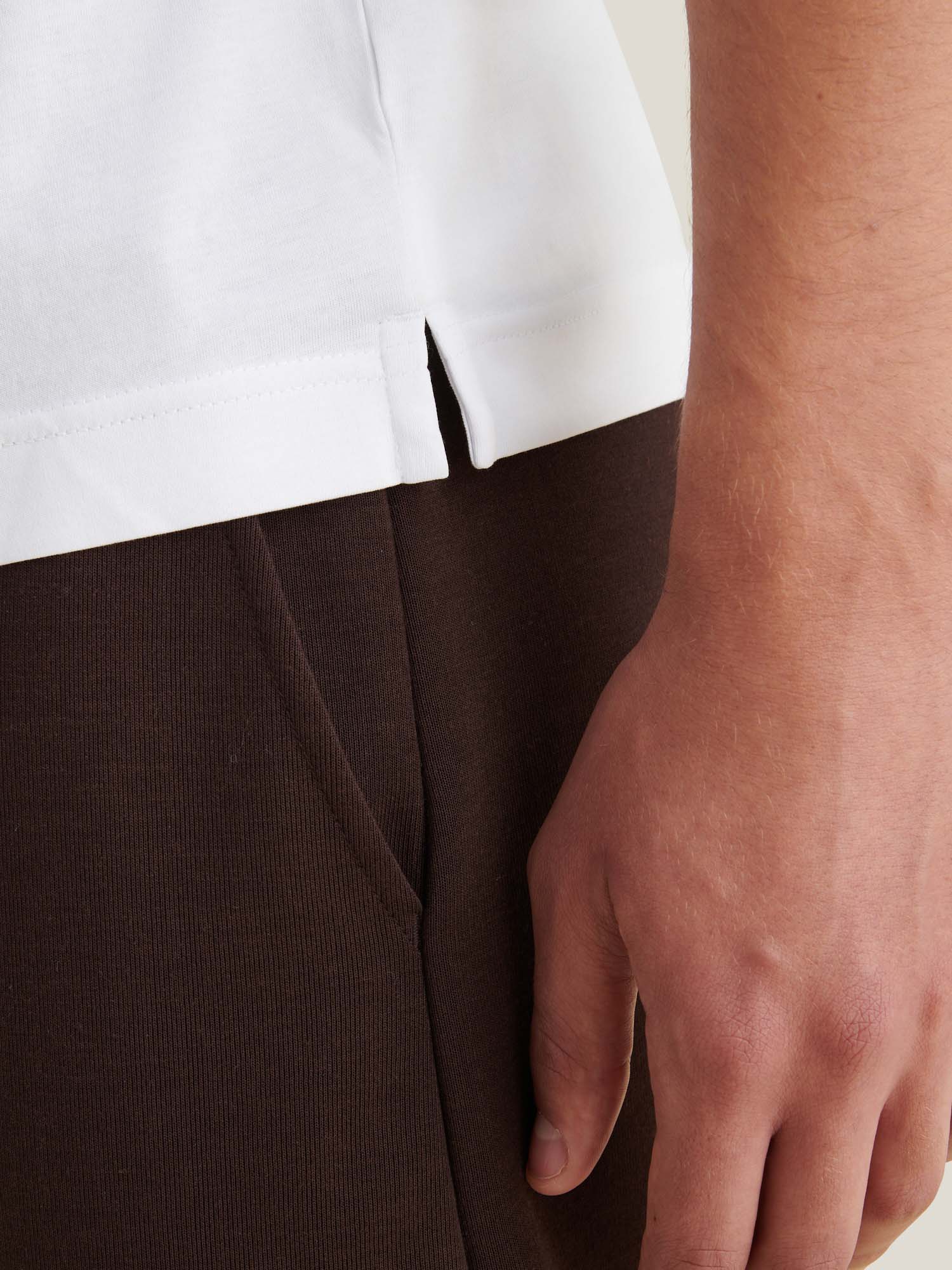 Mercerised Cotton T-Shirt Bright White