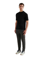 Mercerised Cotton T-Shirt Black