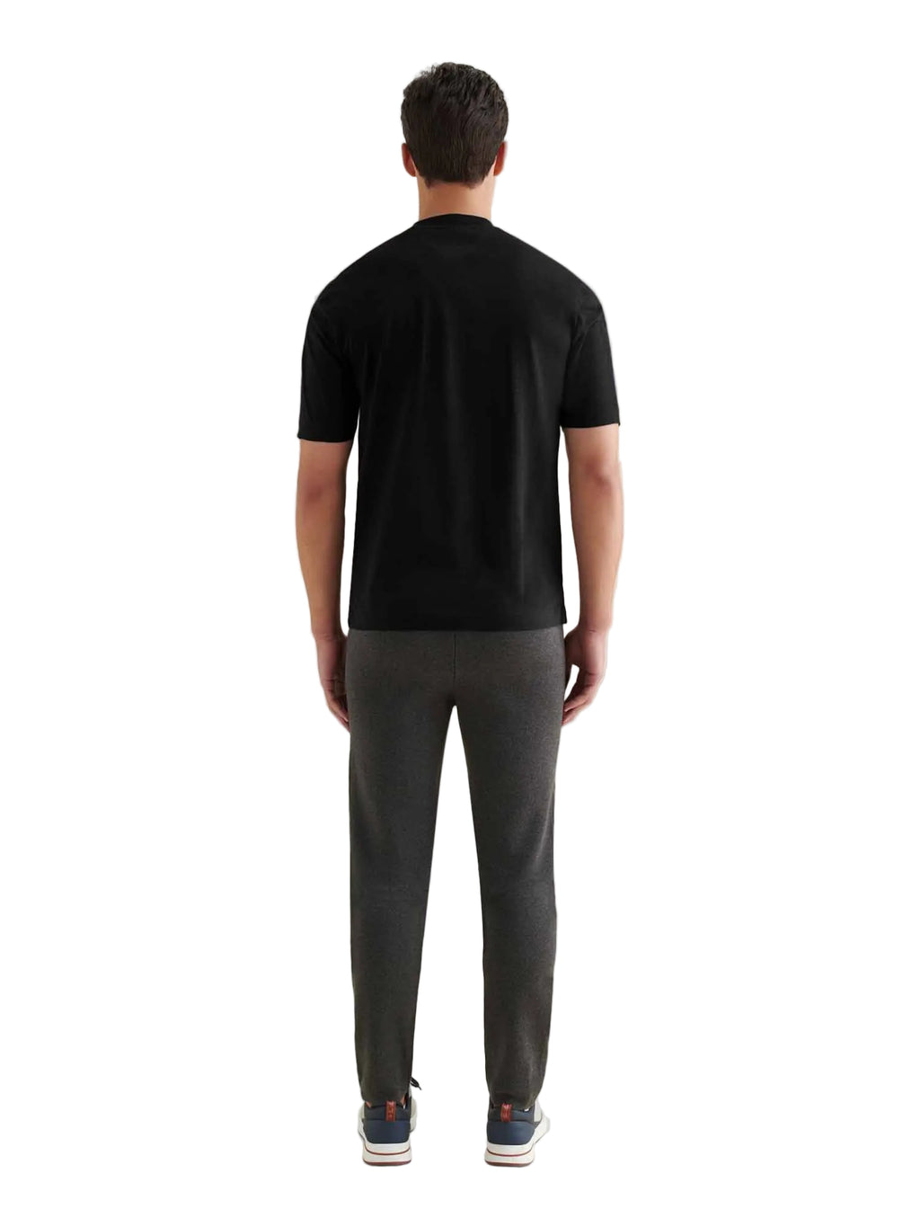 Mercerised Cotton T-Shirt Black