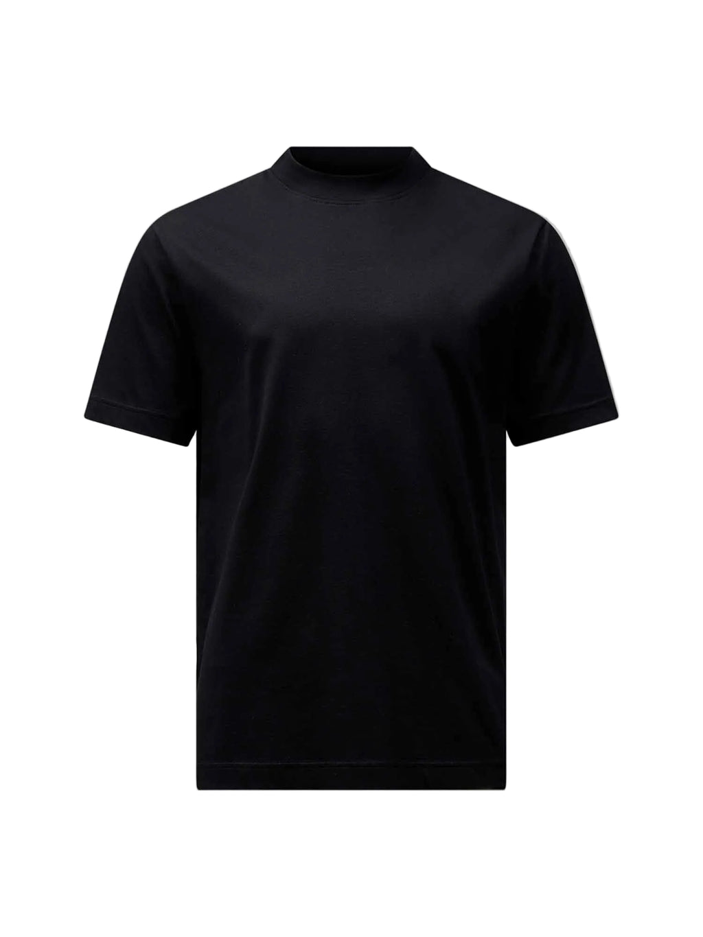 Mercerised Cotton T-Shirt Black