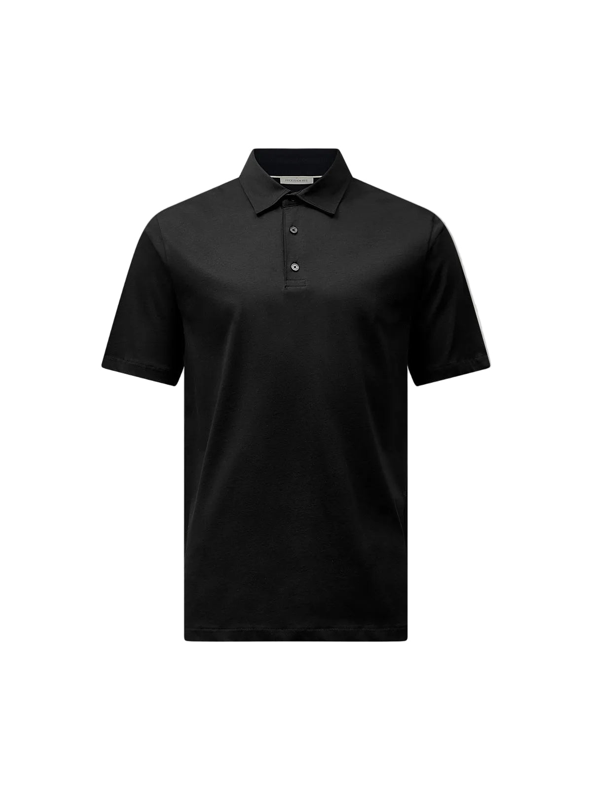 Mercerised Cotton Polo Shirt Black