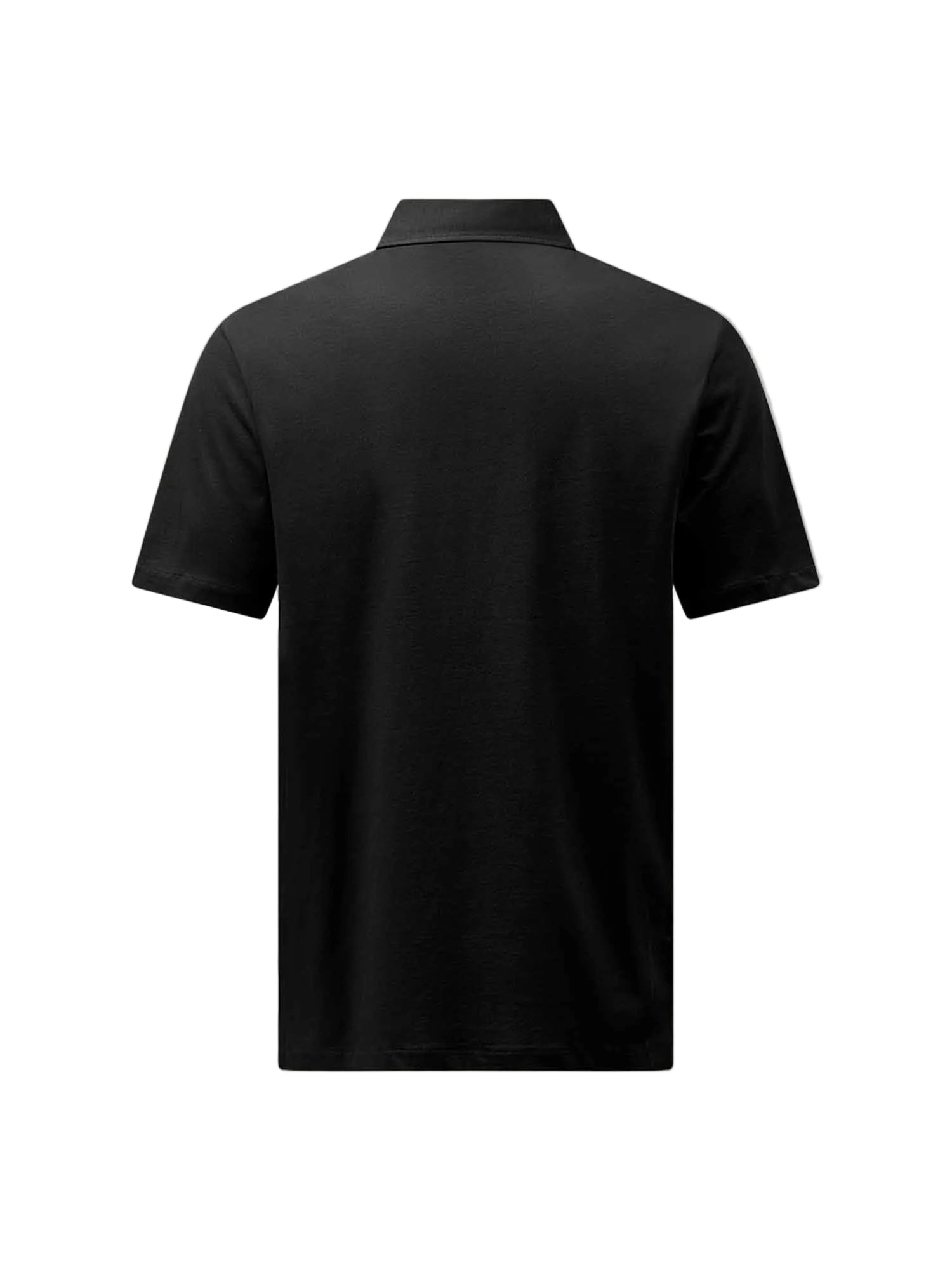 Mercerised Cotton Polo Shirt Black