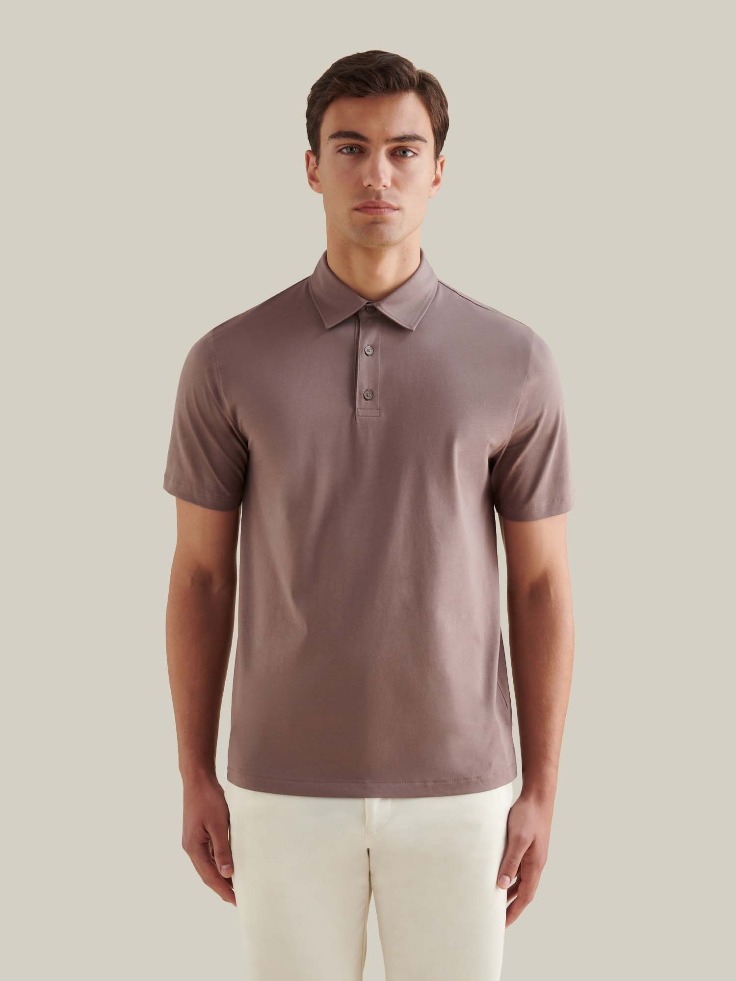 Mercerised Cotton Polo Shirt Iron